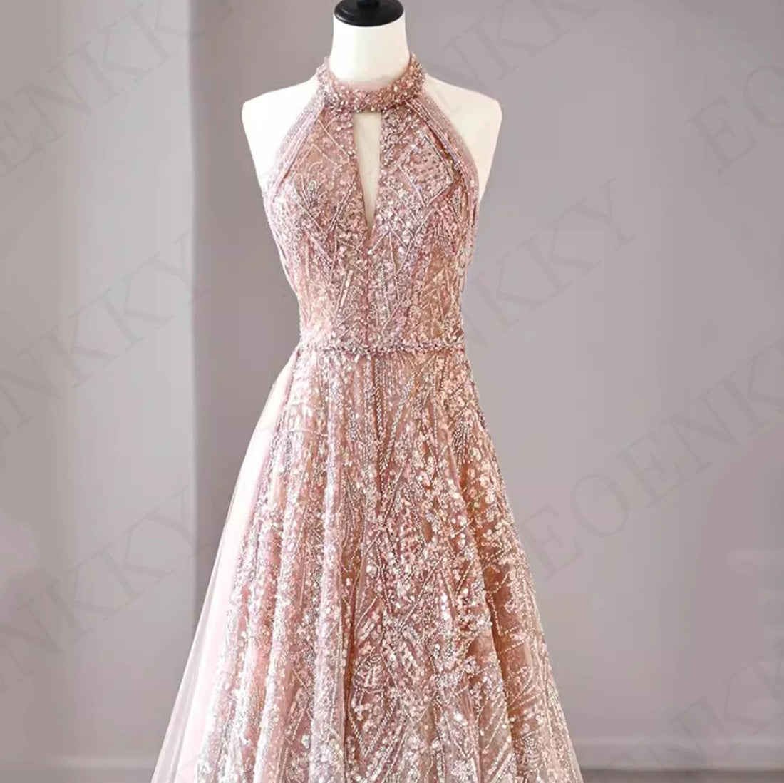 2024 Glitter A-Line Prom Dress