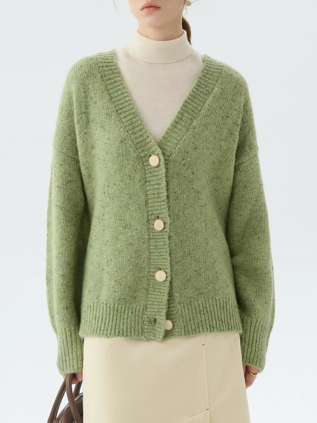 V-Neck Loose Knit Cardigan