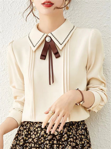 Women Peter Pan Collar Blouse