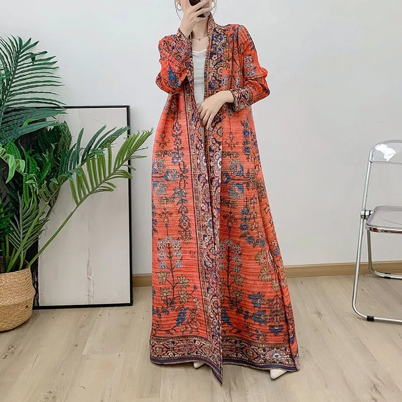 Pleated Long Sleeve Abaya
