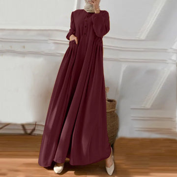 Eid Mubarek Muslim Maxi Abaya