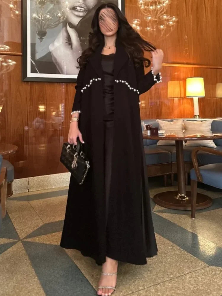 Pearl Beaded Eid Muslim Abaya
