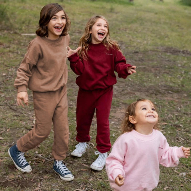Cotton Sweatshirt & Pants Set