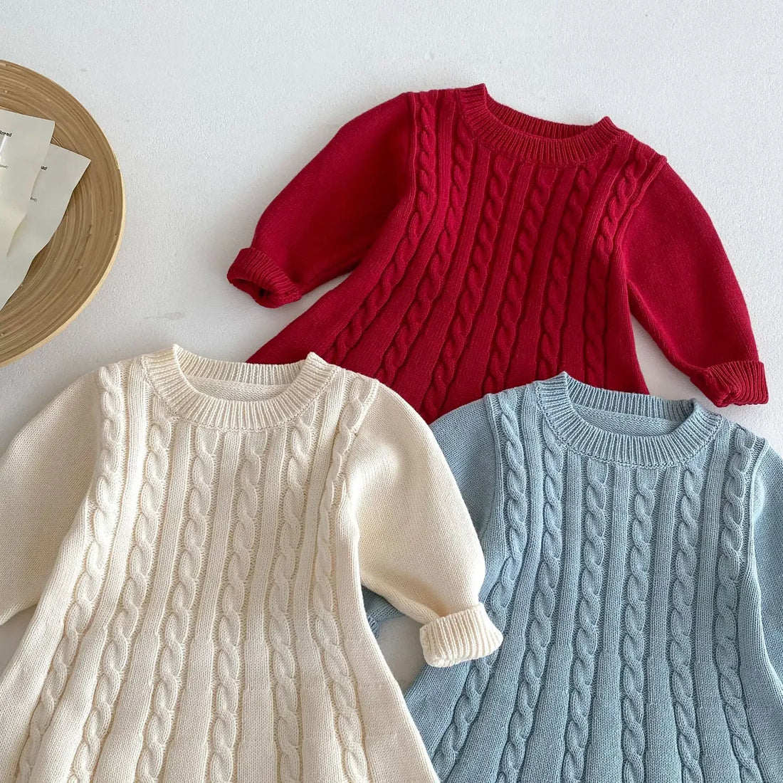 Baby Girl Knitted Sweater Dress