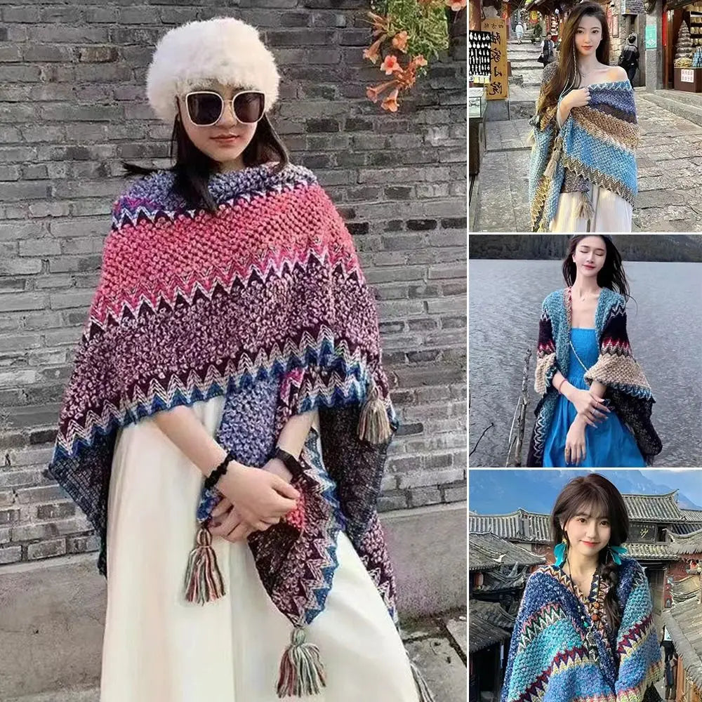 Ethnic Style Mongolian Poncho