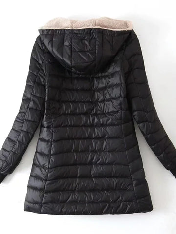 Women's Hooded Fleece Winter Jacket