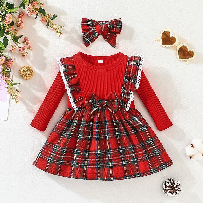 New Baby Girl Christmas Princess Dress