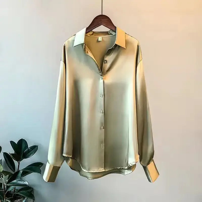 Women Office Long Sleeve Blouse