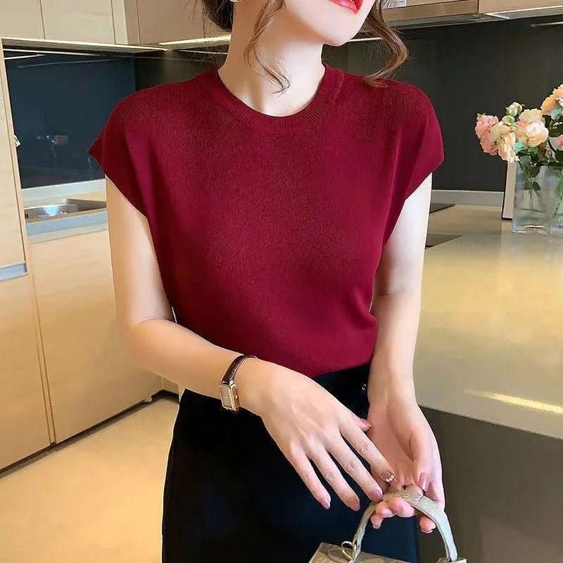 Spring Summer Knitted Shirt