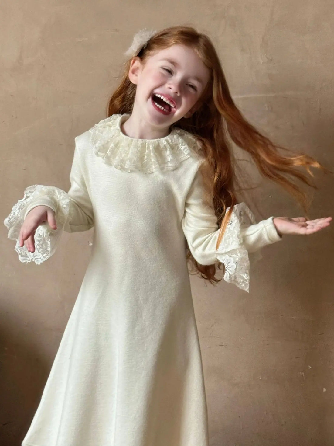 Girls Lace Collar Skirt