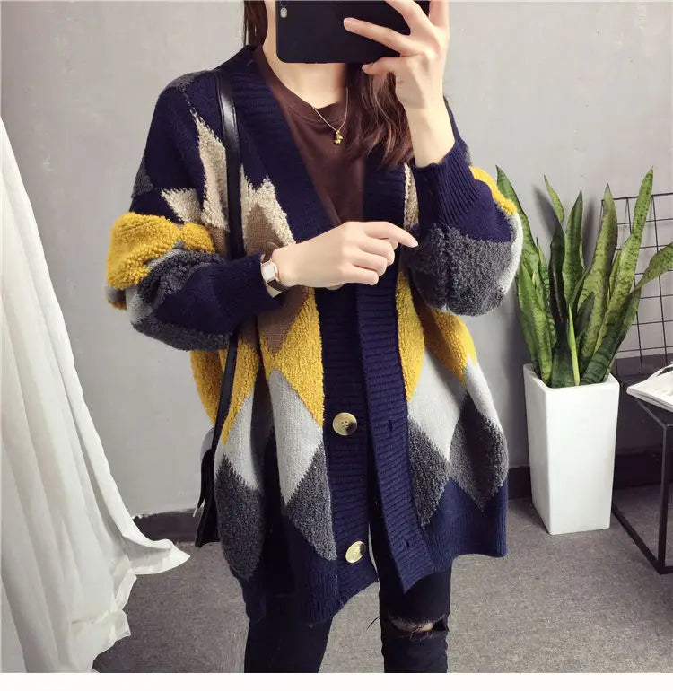 Slouchy Loose Knit Cardigan