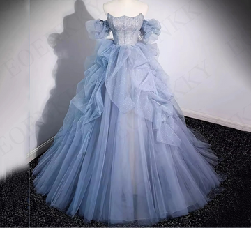 Sparkly Blue Princess Gown