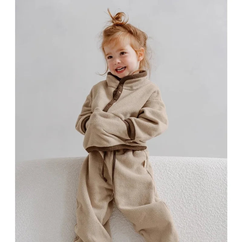 2024 Children's Fleece Jumpsuit Set