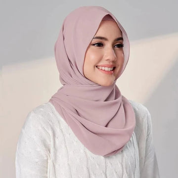 Chiffon Hijab with Cap Bonnet