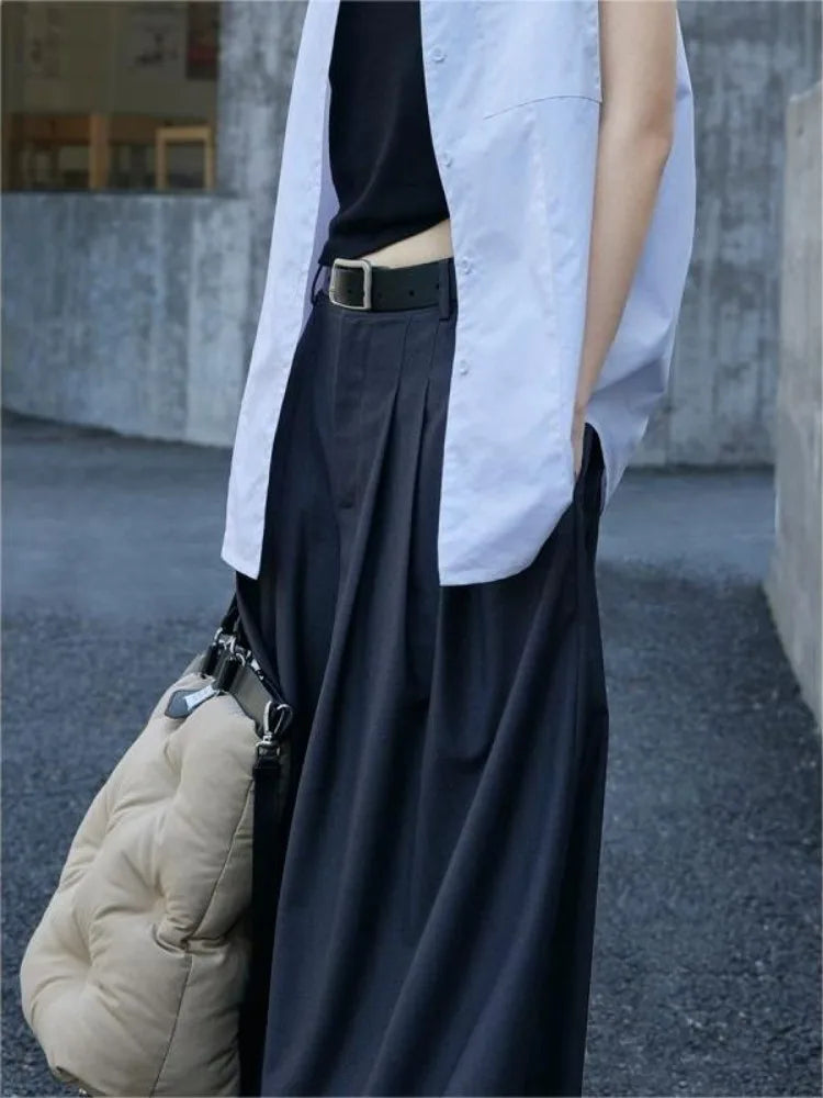 Oversized Vintage Skirt Suit Pants
