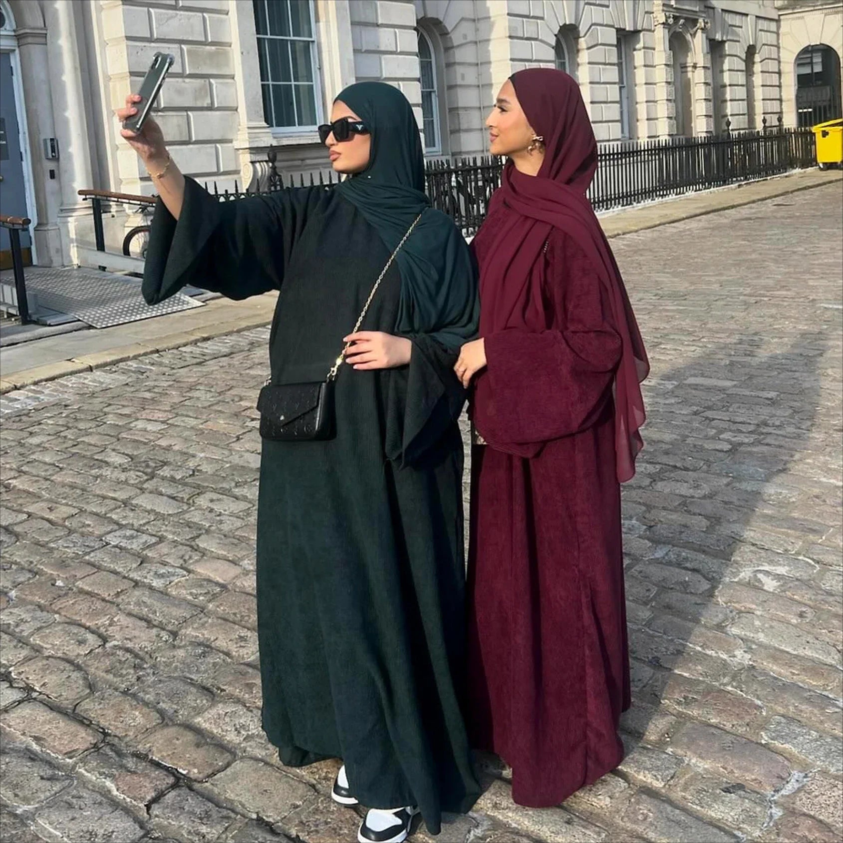 Winter Corduroy Abaya Dress