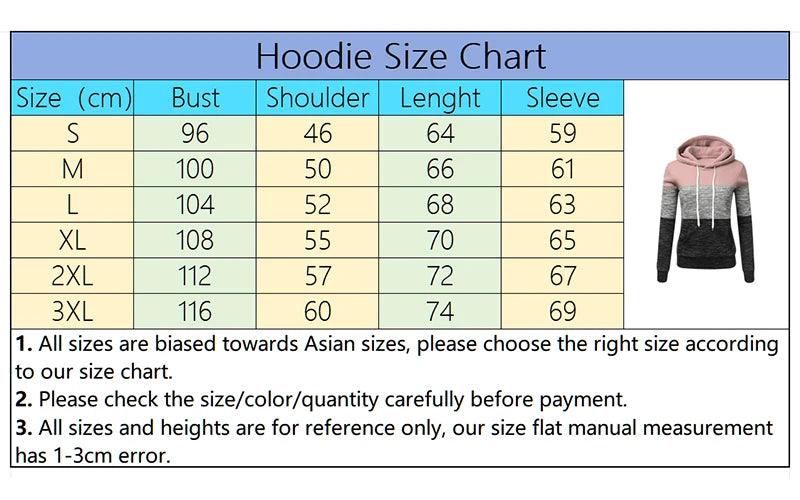 Autumn Winter Warm Women's Fleece Long Sleeve Hoodie Fashion Slim Fit Sweatshirt Ladies Casual Color Matching Outdoors Pullover